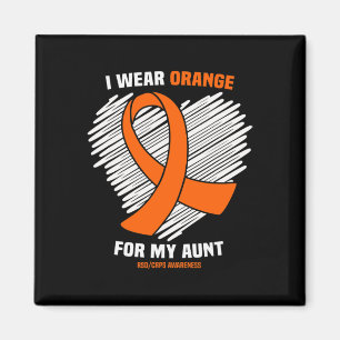 I Wear Orange For My Aunt Rsdcrps Awareness Magnet