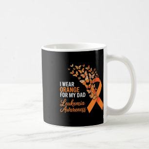 I Wear Orange For My Dad Leukaemia Awareness Butte Coffee Mug