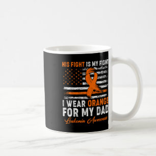 I Wear Orange For My Dad Leukaemia Awareness Month Coffee Mug
