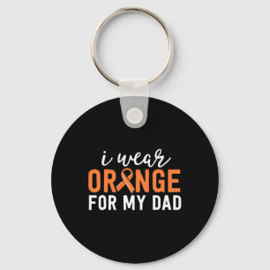 I Wear Orange For My Dad Leukaemia Cancer Awarenes Key Ring