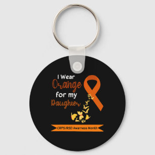 I Wear Orange For My Daughter Crpsrsd Awareness Mo Key Ring