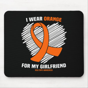 I Wear Orange For My Girlfriend Rsdcrps Awareness Mouse Pad