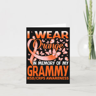 I Wear Orange For My Grammy Rsd Crps Awareness Card