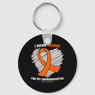 I Wear Orange For My Granddaughter Rsdcrps Awarene Key Ring