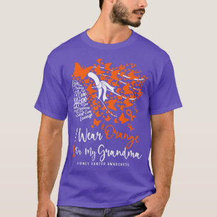 I Wear Orange For My Grandma Kidney Cancer Awarene T-Shirt