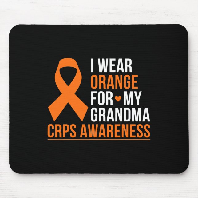 I Wear Orange For My Grandma RSD CRPS Awareness Mo Mouse Pad (Front)