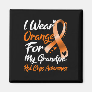 I Wear Orange For My Grandpa Rsd Crps Awareness Magnet
