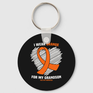 I Wear Orange For My Grandson Rsdcrps Awareness Key Ring