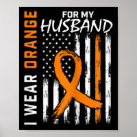 I Wear Orange For My Husband Leukaemia Cancer Awar