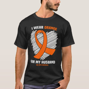 I Wear Orange For My Husband Rsdcrps Awareness T-Shirt