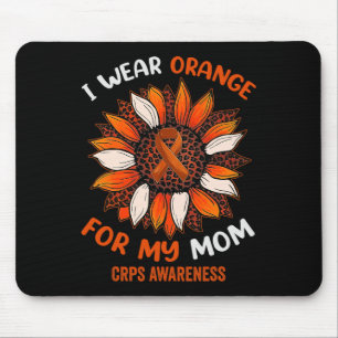 I Wear Orange For My Mum Crps Awareness Month Oran Mouse Pad