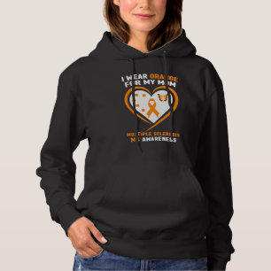 I Wear Orange For My Mum Multiple Sclerosis Awaren Hoodie