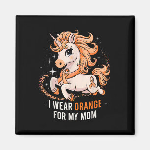 I Wear Orange For My Mum Unicorn Ms Awareness Magnet