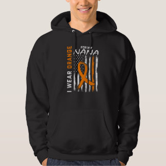 I Wear Orange For My Nana Multiple Sclerosis Aware Hoodie