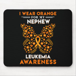 I wear Orange for my Nephew Blood Leukaemia Cancer Mouse Pad