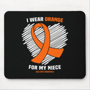 I Wear Orange For My Niece Rsdcrps Awareness Mouse Pad