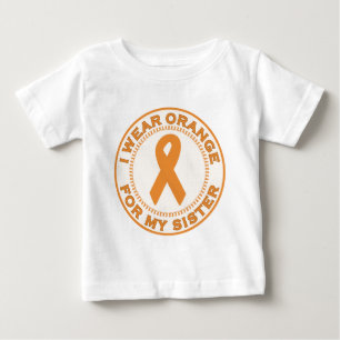 I Wear Orange For My Sister Baby T-Shirt