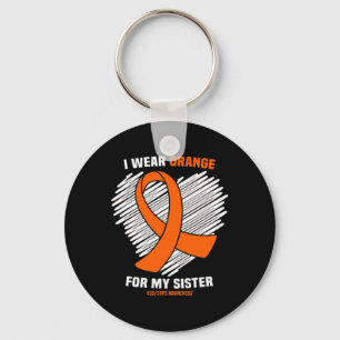 I Wear Orange For My Sister Rsdcrps Awareness Key Ring