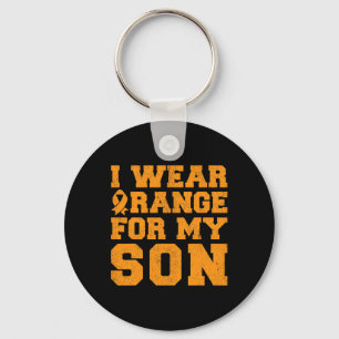 I Wear Orange For My Son Leukaemia Awareness Cance Key Ring
