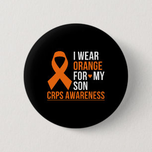 I Wear Orange For My Son Rsd Crps Awareness Month  6 Cm Round Badge