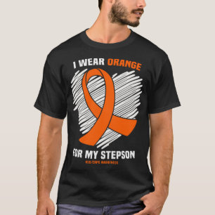 I Wear Orange For My Stepson RSDCRPS Awareness T-Shirt