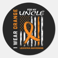 I Wear Orange For My Uncle Leukaemia Awareness Ame