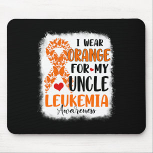 I Wear Orange For My Uncle Leukaemia Awareness Mon Mouse Pad