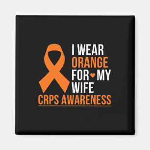 I Wear Orange For My Wife Rsd Crps Awareness Month Magnet