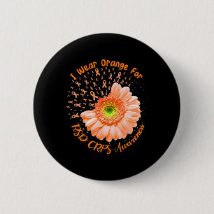 I Wear Orange For RSD CRPS Awareness Survivor Figh 6 Cm Round Badge