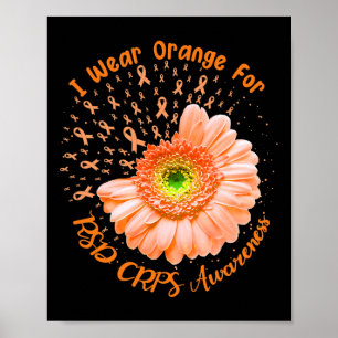 I Wear Orange For Rsd Crps Awareness Survivor Figh Poster