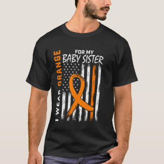 I Wear Orange For Sister Multiple Sclerosis Awaren T-Shirt