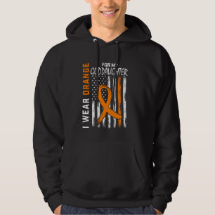 I Wear Orange Goddaughter Multiple Sclerosis Aware Hoodie