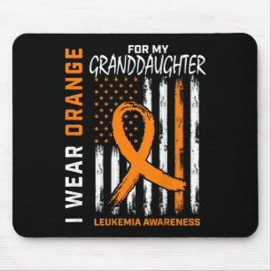 I Wear Orange Granddaughter Leukaemia Awareness Am Mouse Pad