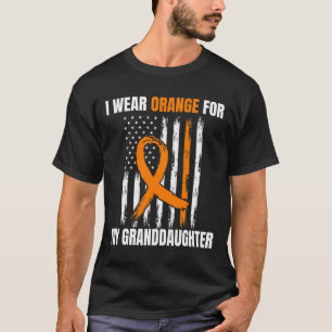 I Wear Orange Granddaughter Leukaemia Awareness Am T-Shirt