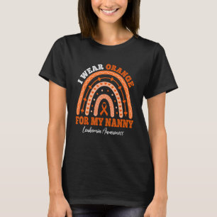 I Wear Orange Ribbon For Nanny Leukemia Awareness  T-Shirt