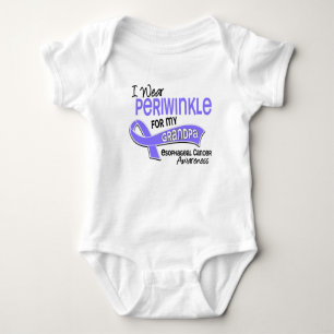 I Wear Periwinkle 42 Grandpa Oesophageal Cancer Baby Bodysuit
