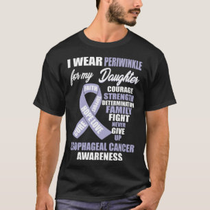 I Wear Periwinkle Esophageal Cancer Awareness T-Shirt