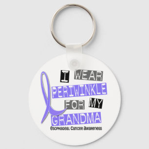 I Wear Periwinkle For My Grandma Oesophageal Key Ring