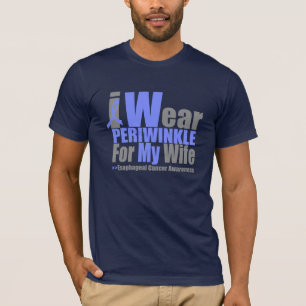 I Wear Periwinkle For My Wife Oesophageal Cancer T-Shirt