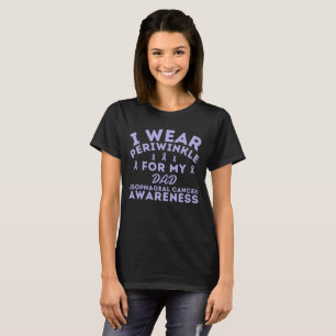 I Wear Periwinkle For Oesophageal Cancer Customise T-Shirt