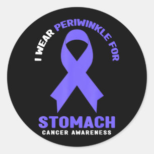 I Wear Periwinkle For Stomach Cancer Awareness Classic Round Sticker
