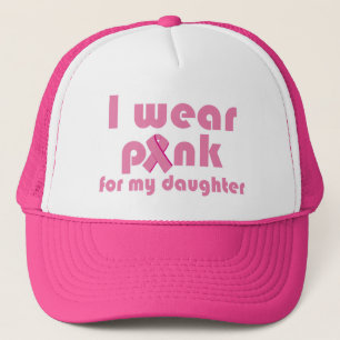 I wear Pink Breast Cancer Awareness Trucker Hat