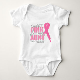 I Wear Pink For My Aunt Baby Bodysuit