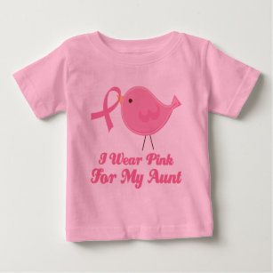 I Wear Pink For My Aunt Baby T-Shirt