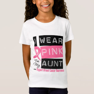I Wear Pink For My Aunt Breast Cancer T-Shirt