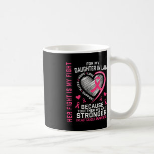 I Wear Pink For My Daughter In Law Breast Cancer H Coffee Mug