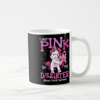 I Wear Pink For My Daughter Shirt Breast Cancer Aw Coffee Mug