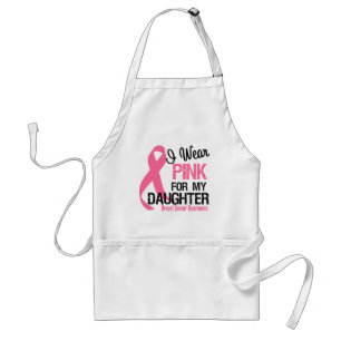I Wear Pink For My Daughter Standard Apron