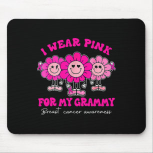 I Wear Pink For My Grammy Breast Cancer Awareness Mouse Pad