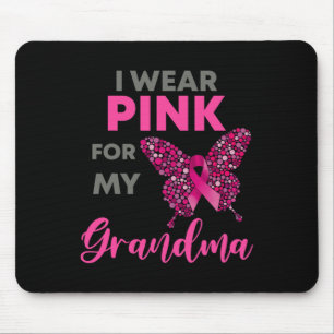 I Wear Pink For My Grandma Breast Cancer Awareness Mouse Pad